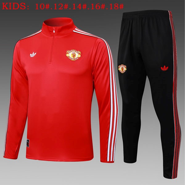 Ninos Sudadera De Training Manchester United 2025 2026 Rojo 5